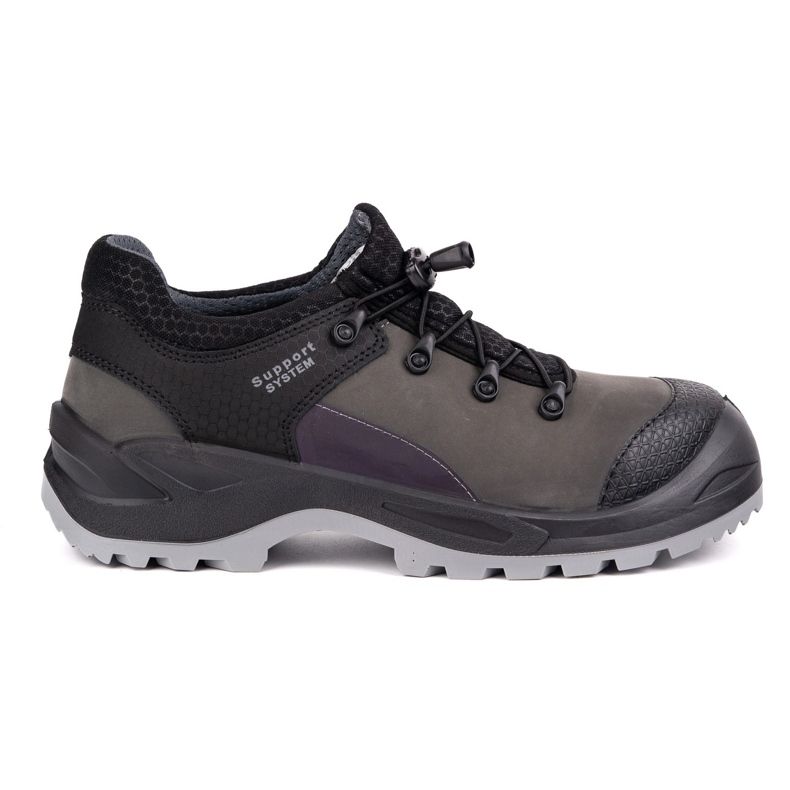 Fagum-Stomil Zapatos de cuero para hombres TechWork 1165p S2 Sr Gray gris