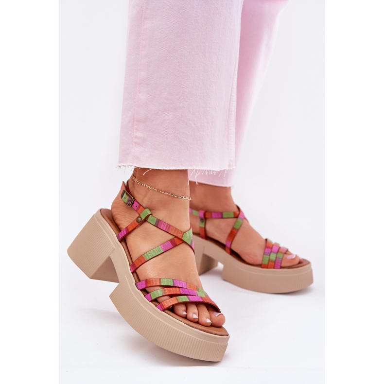 Sandalias de cuero para mujeres Maciejka 06990-39 Multikolor multicolor Sandalias de cuero para mujeres Maciejka 06990-39 Multikolor multicolor