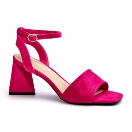 Vinceza Tacones de mujer con Eco-EcO-Echoes Fuksia rosado