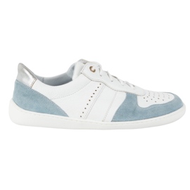 Olivier Zapatos de cuero descalzo blanco