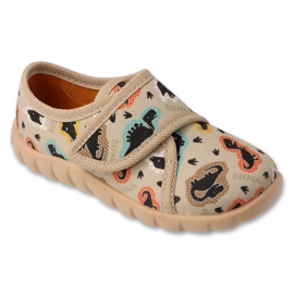 Zapatillas para niños de Befado 457p002 velcro en aplicaciones beige