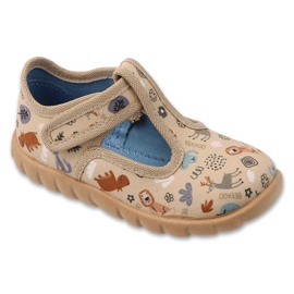 Zapatillas para niños de Befado 627p011 en velcro beige