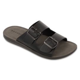 Flip de cuero para hombres Befado Flip 158m025 Negro