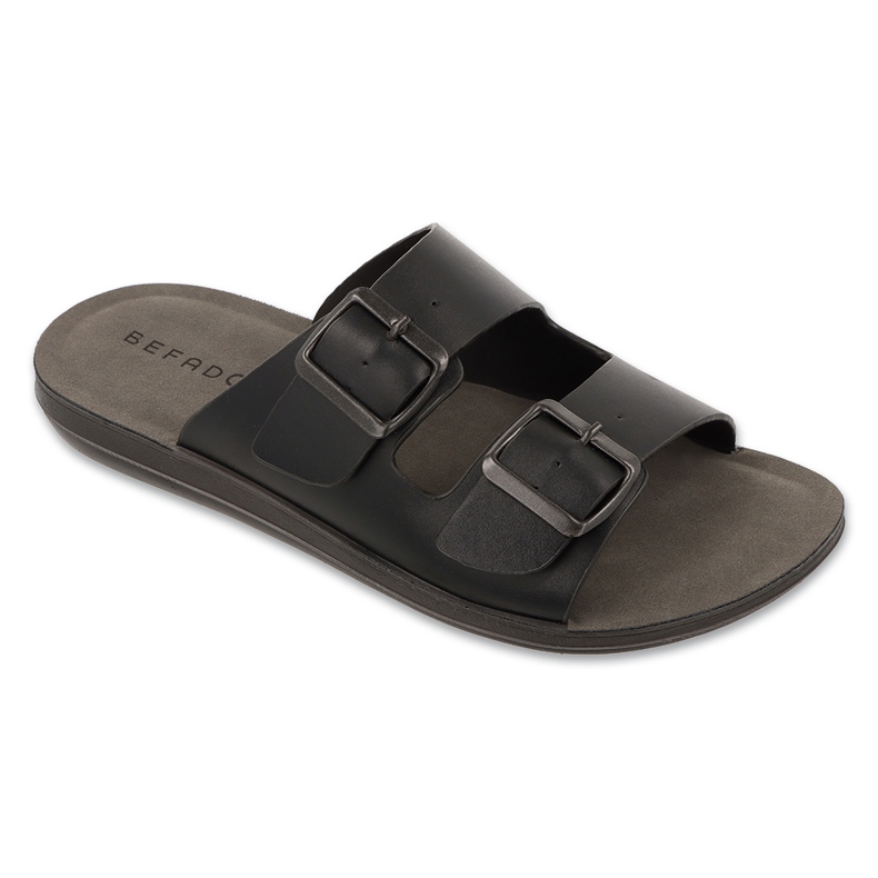 Flip de cuero para hombres Befado Flip 158m025 Negro