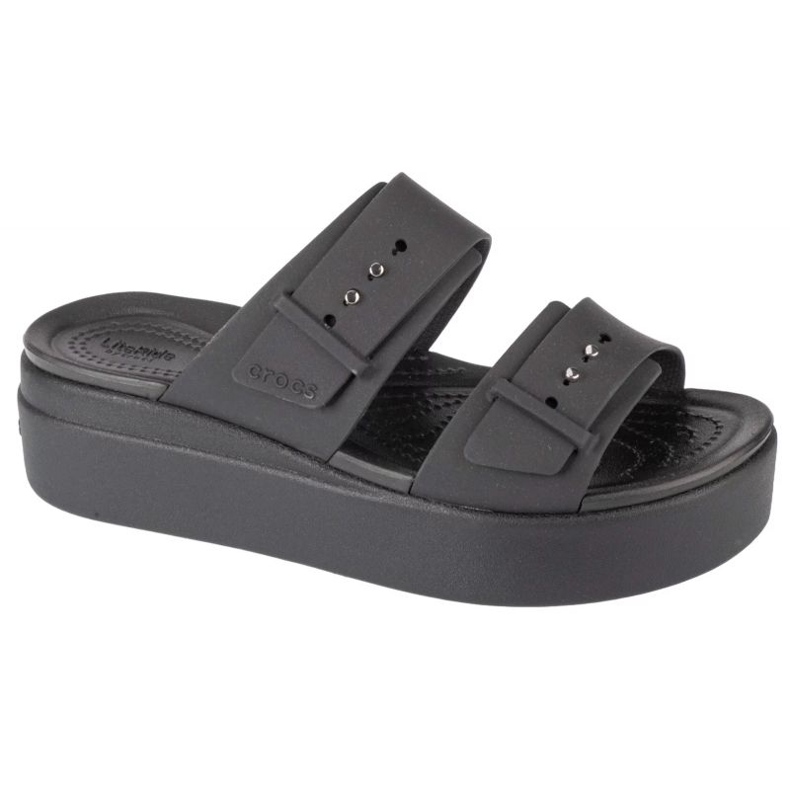 Chanclas Crocs Brooklyn Low Wedge Sandal 207431-001 negro Chanclas Crocs Brooklyn Low Wedge Sandal 207431-001 negro