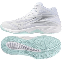 Mizuno Thunder Blade Volleyball Shoes con Mid V1GC237540 blanco