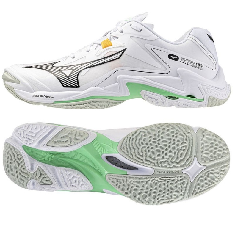 Mizuno Wave Lightning Z8 V1GA240016 Zapatos de voleibol blanco