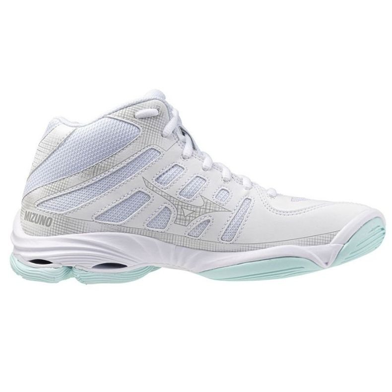Mizuno Wave Voltage 2 Mid V1GC246545 Zapatos de voleibol blanco