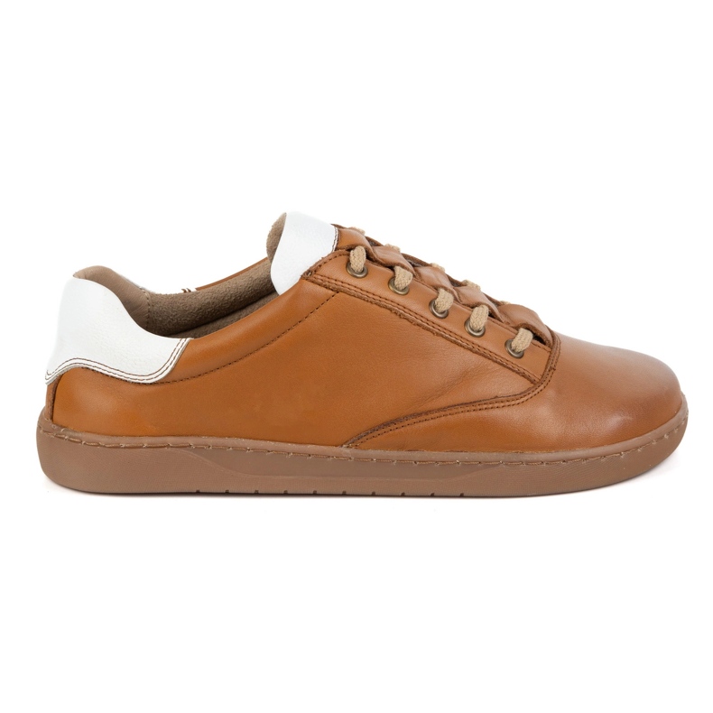 Olivier Zapatillas de zapatillas descalitas para mujeres - zapatos de cuero marrón