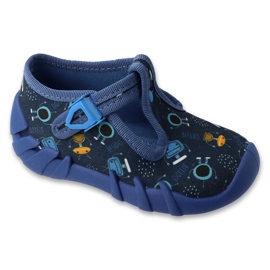 Zapatillas para niños de Befado 110p515 en varias aplicaciones azul