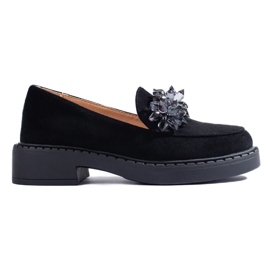 W. Potocki Mocasines Potocki ecológicos para mujeres Black 12058bk negro