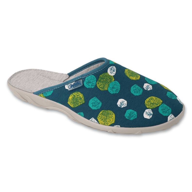 Zapatillas de casa befado de mujer con estampado 235D203 verde