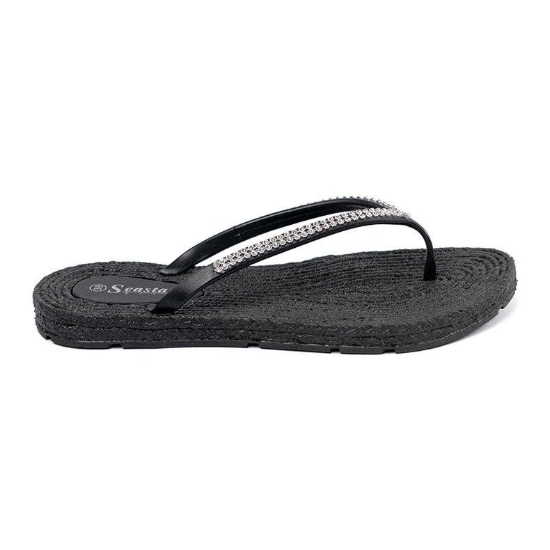 Seastar Flip Black -Flops con circones negro