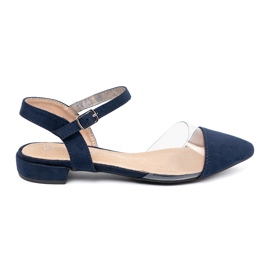 Goodin Sandalias azul marino con dedos cubiertos