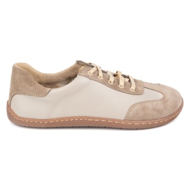 WASAK Wauk de cuero minimalista descalzo 0744W Cappuccino beige
