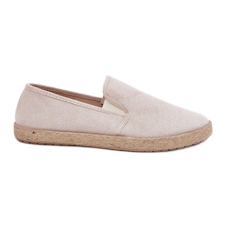 Zapatillas de zapatillas para hombres con beige de gamuza ecológico