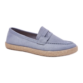 Mocasines para hombres con trenza azul Mocasines para hombres con trenza azul