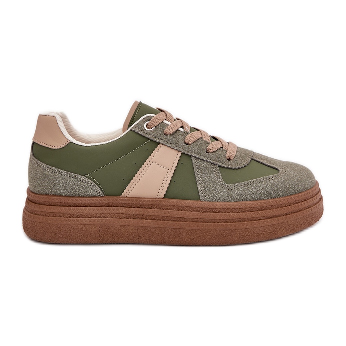 Zapatillas con Plataforma para Mujer, Verde