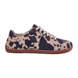 Zapatillas de ante femeninas en Zazoo N1120 Brown-Beige marrón