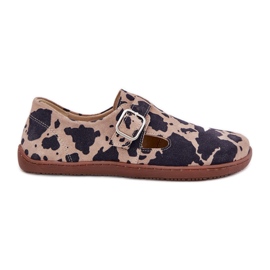 Zapatos de gamuza para mujeres con un sesgo de tocino de hebilla Zazoo N1261 Brown-Beige marrón Zapatos de gamuza para mujeres con un sesgo de tocino de hebilla Zazoo N1261 Brown-Beige marrón