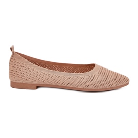 Ballerinas de materiales para mujeres de color oscuro beige Ballerinas de materiales para mujeres de color oscuro beige