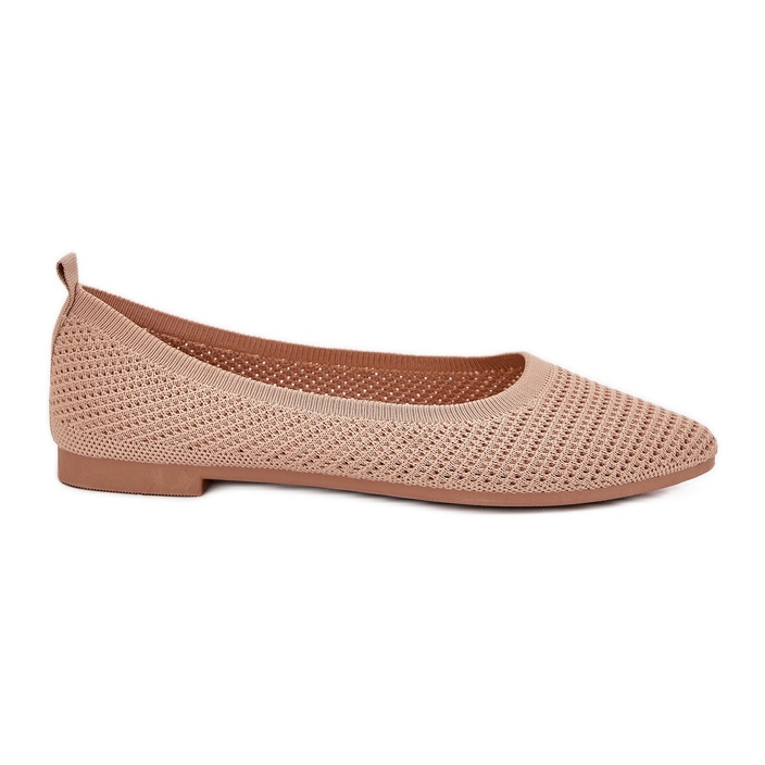 Ballerinas de materiales para mujeres de color oscuro beige Ballerinas de materiales para mujeres de color oscuro beige