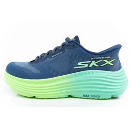 Zapatillas para correr skechers max amortiguación slip -ins 129473/nvlm azul