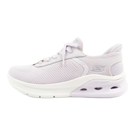 Skechers Bobs Arco ondas 2.0 ahora it slip-ins 117638/lil zapatos violeta