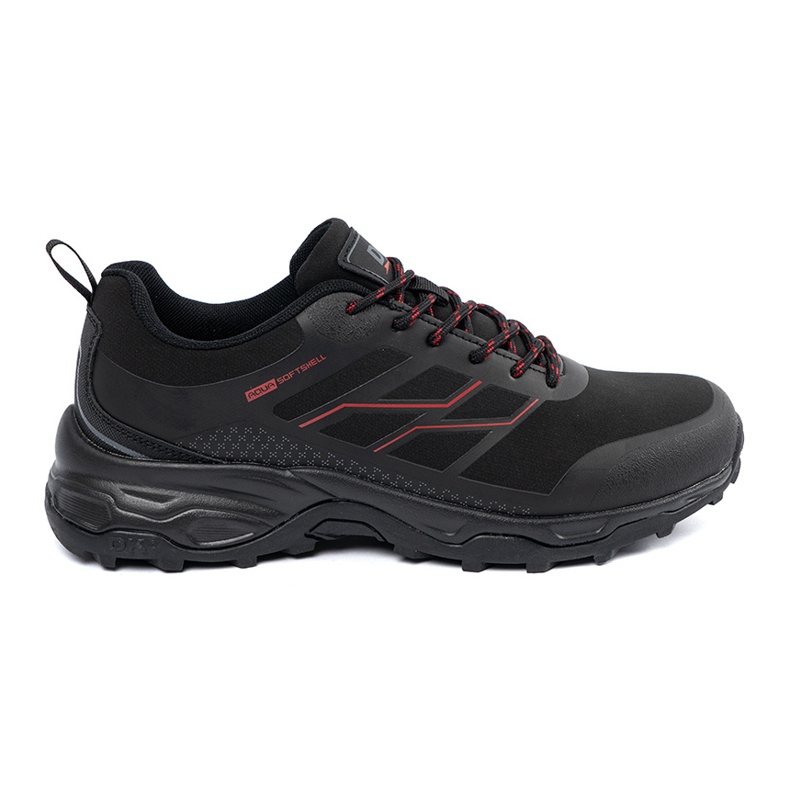 Zapatos deportivos con insertos rojos de DK negro Zapatos deportivos con insertos rojos de DK negro