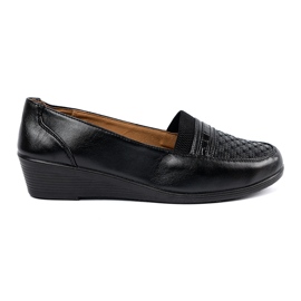 Zapatos clásicos de resbalón negro