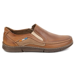 Olivier Slip-on 283gt Camel Brown Cuero Mocasins marrón marrón