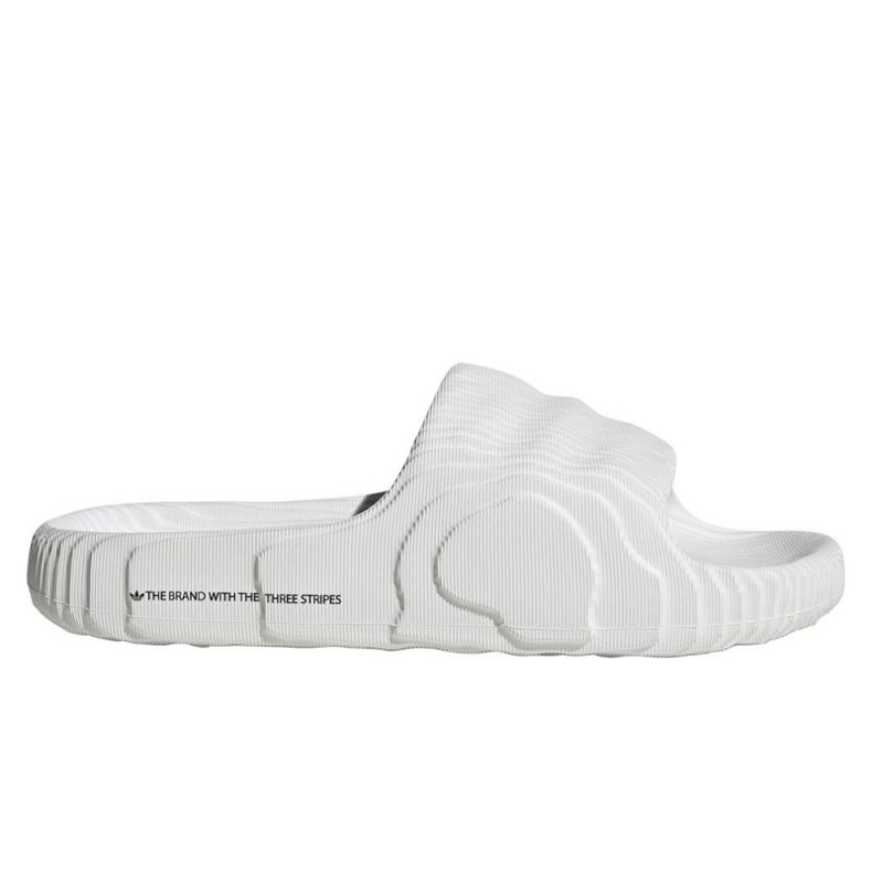 Flip Flip -Flip -Flops Adidas Adilette 22 Crystal White con una cómoda suela blanca perfilada (HQ4672) blanco