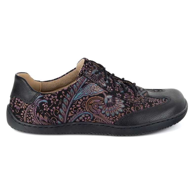 Olivier Zapatos de cuero descalzo thalia zapatos minimalistas zapatos estampados morados violeta