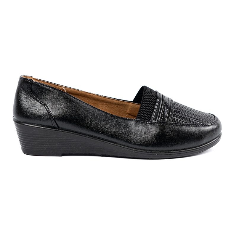 Tacones de cuña negros Tacones de cuña negros