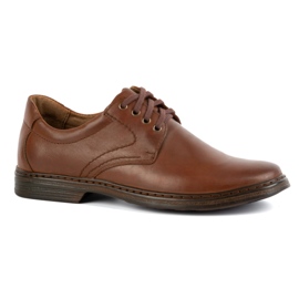 KOMODO Zapatos para hombres hechos de encaje de cuero natural: 933k marrón KOMODO Zapatos para hombres hechos de encaje de cuero natural: 933k marrón