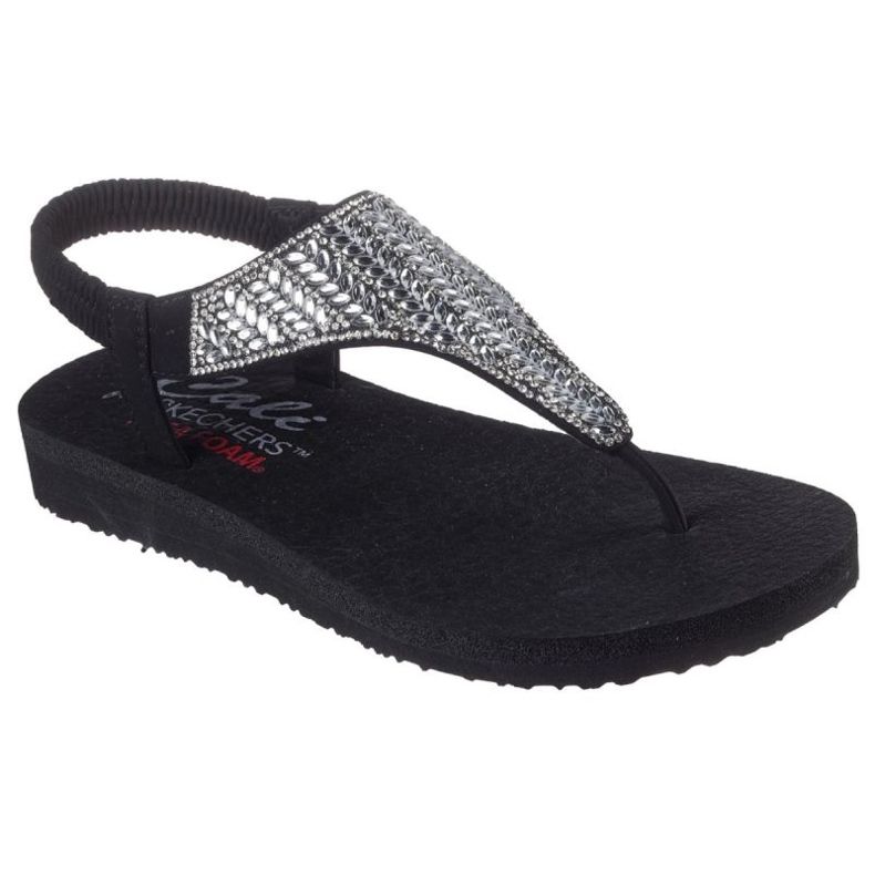 Sandalias Meditación Skechers - Musa glamous en 119744 -Blk negro