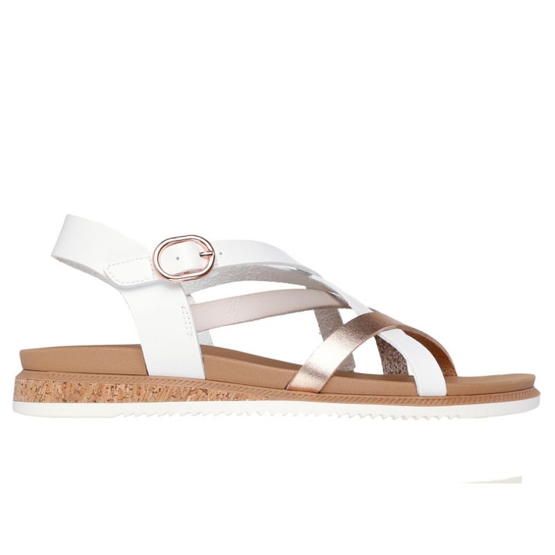 Sandalias Skechers Bobs Desert Kiss Low - Rango máximo en 114709 -Wht blanco