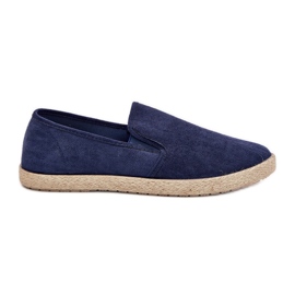Boto Apartrilles zapatillas para hombres con lunaria marina ecológica de gamuza azul