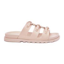 Boto Flip Flip Flip Flip con rayas ligeras beige pasiriela