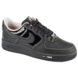 Nike Air Force 1 07 Low City Pack Paris Patente M HV6226-001 Zapatos negro