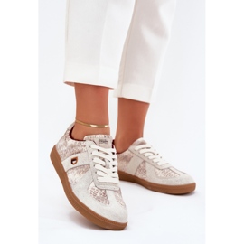 Zapatillas de deporte para mujeres Big Star de Daniel Lopez SS2D4032 Patrón de beige animal