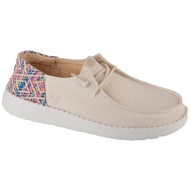 Hey Dude Wendy Funk Surf Baja Zapatos en 43156-1MV blanco