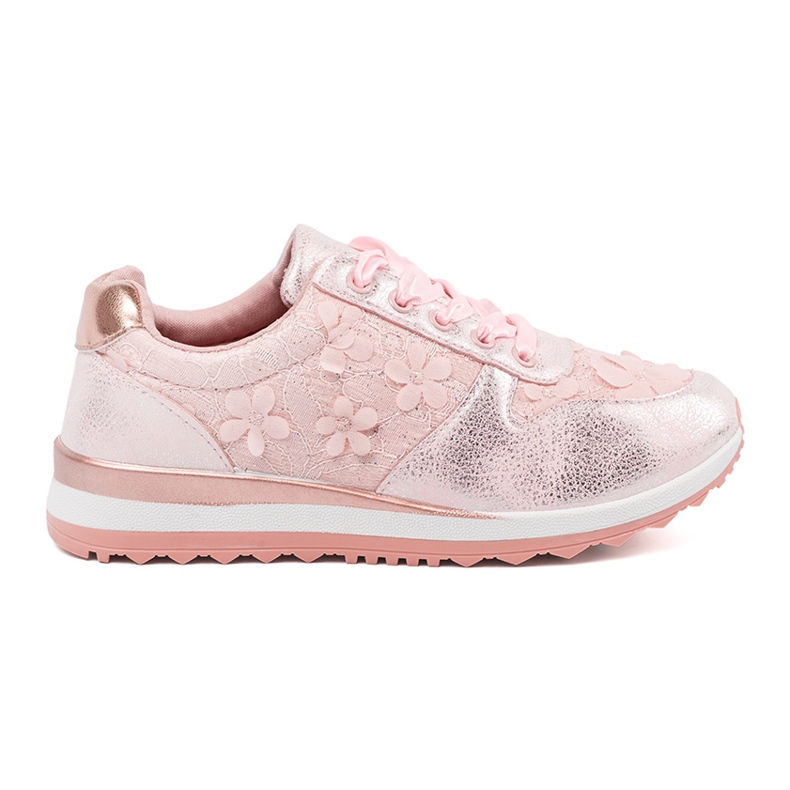 Shelvt Zapatillas rosas con motivo floral rosado