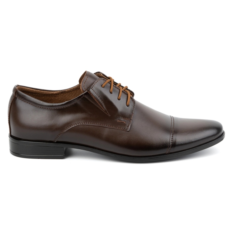 Olivier Zapatos para hombres cuero formal 288 marrón oscuro