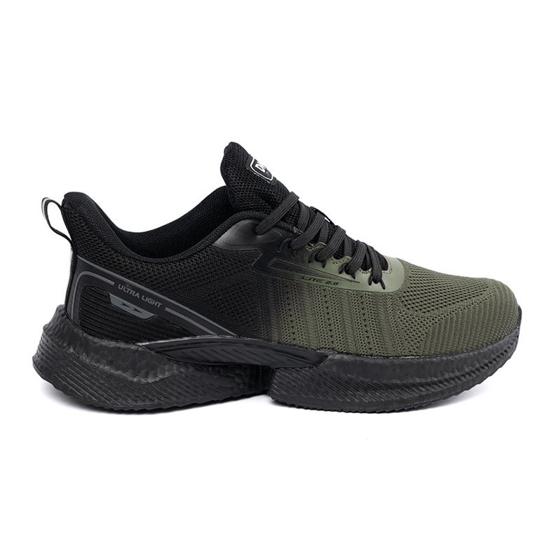 DK Zapatos deportivos de color verde oscuro para hombres DK Zapatos deportivos de color verde oscuro para hombres