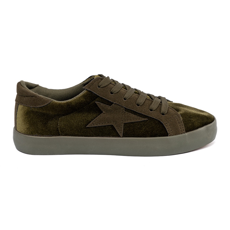 Seastar Zapatillas de zapatillas de color verde oscuro con una estrella Seastar Zapatillas de zapatillas de color verde oscuro con una estrella
