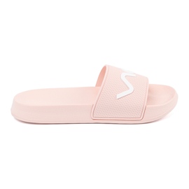 Shelvt Pink Flip -flops con la inscripción rosado