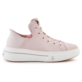 Skechers Slip-Inss: cuero Snoop one-og en 186001-Blsh rosa