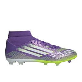 Adidas F50 League FG/MG Mid Football Shoes en JI0886 púrpura