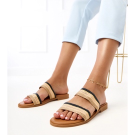Zapatillas negras para mujeres con ríos trenzados ríos negro